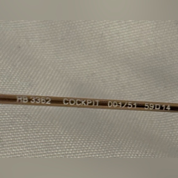 Ray-Ban cockpit lift brown gold frame - Picture 5 of 6